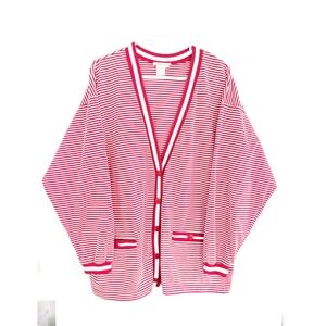 Vintage Oversized Striped Lindsey Blake Women's Cardigan (XL)